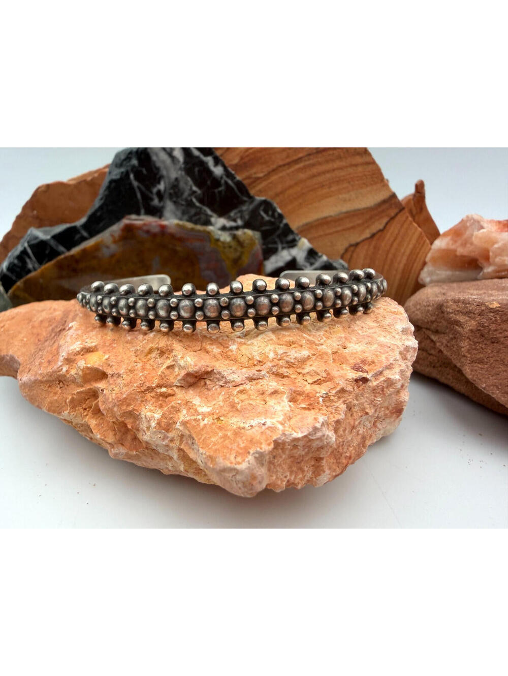 Vintage Fred Harvey Sterling Silver Cuff Bracelet